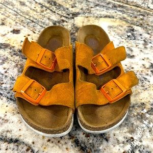 Orange Birkenstock Sandals